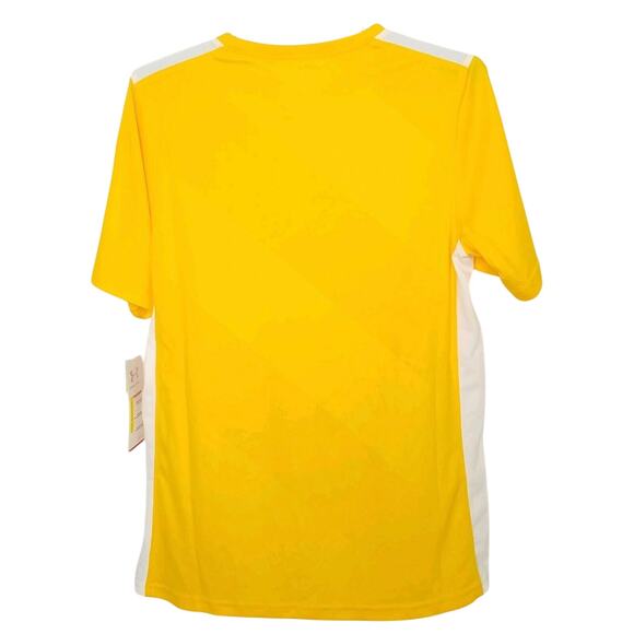 Under Armour Fixture Jersey Yellow Soccer - Picture 2 of 4